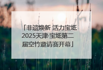 非遗焕新 活力宝坻 2025天津·宝坻第二届空竹邀请赛开幕